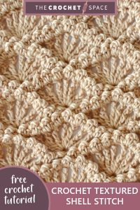 crochet textured shell stitch || editor