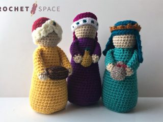 Crochet Three Wize Men || thecrochetspace.com
