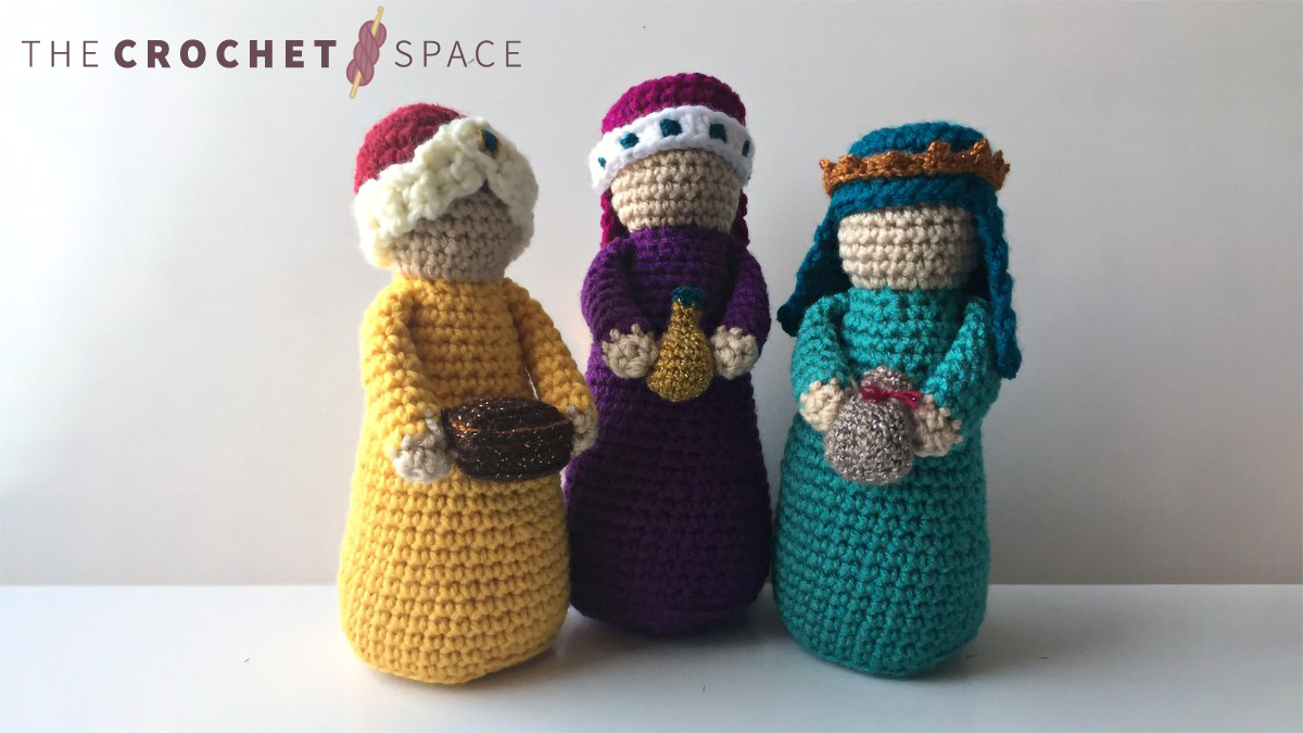 Crochet Three Wize Men || thecrochetspace.com