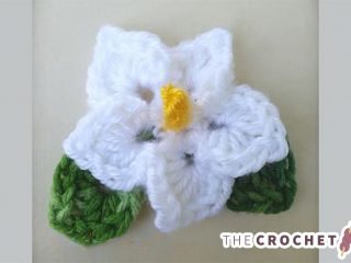Crochet Tropical Flower Applique || thecrochetspace.com