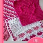 Crochet True Love Ways Dishcloth. All x4 dishcloths in set || thecrochetspace.com