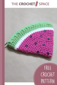crochet watermelon coin purse || editor