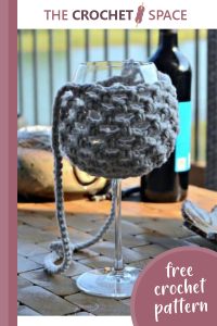 crochet wine glass carrier || editor