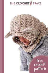 crochet winter bear hood || editor