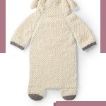 Crochet Baby Sheep Cocoon. The reverse side of an-all-in-one sheep sack || thecrochetspace.com
