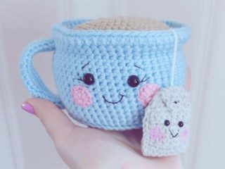 Crocheted Amigurumi Tea Cup || thecrochetspace.com