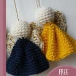 Crocheted Angel Ornaments || thecrochetspace.com