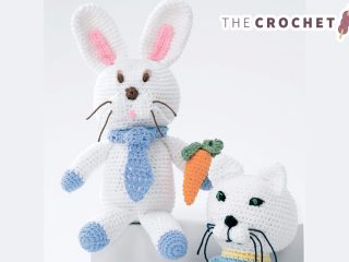 Crocheted Baby Bunny Soft Toy || thecrochetspace.com