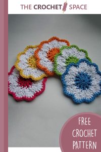 crocheted cheerful coasters || editor