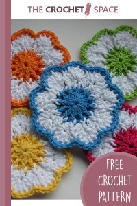 crocheted cheerful coasters || editor