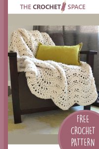crocheted chunky lace afghan || editor