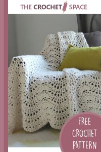 crocheted chunky lace afghan || editor