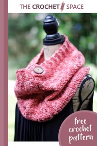 Crocheted Clearwater Button Cowl