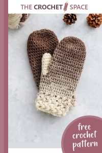 crocheted coffee bean mittens || editor