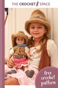 crocheted dollie cowgirl outfit || editor