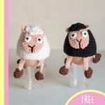 Crocheted Egg Cozies. Sheep cozies || thecrochetspace.com
