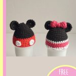 Crocheted Egg Cozies . Mini & Mickie Mouse cozies || thecrochetspace.com