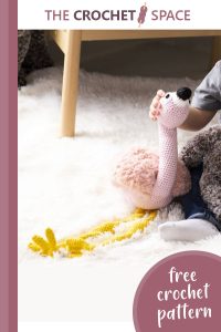 crocheted florida flamingo phil || editor