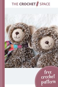 crocheted furry baby bear || editor