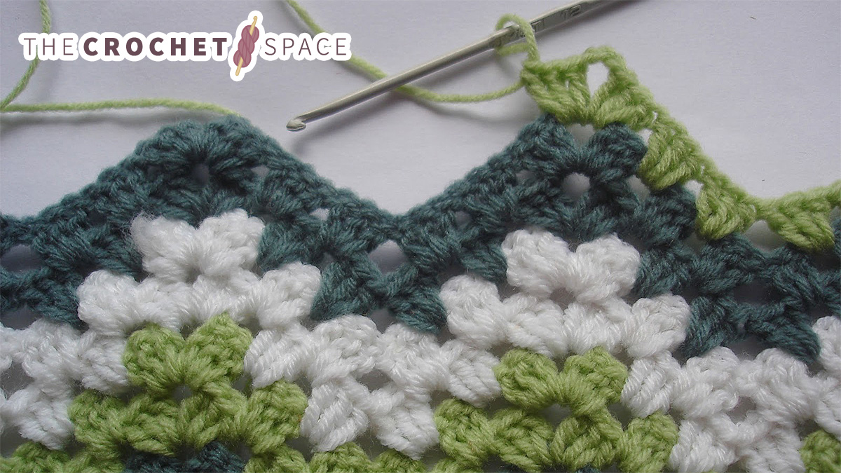 crocheted granny ripple stitch || editor