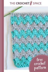 crocheted granny stripe baby blanket || editor