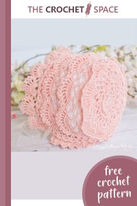 crocheted heirloom baby bonnet || editor