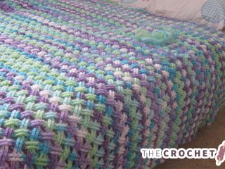 Crocheted Interweave Cable Stitch