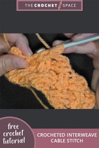 crocheted interweave cable stitch || editor