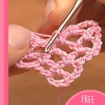 Crocheted Mesh Heart. Crafting the heart with the hook || thecrochetspace.com