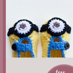 crocheted minion baby slippers || editor