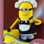 crocheted minion french maid || editor