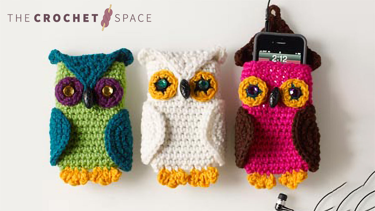 Crocheted Owl Cell Phone Cozy