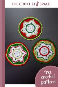 crocheted party doily coasters || editor