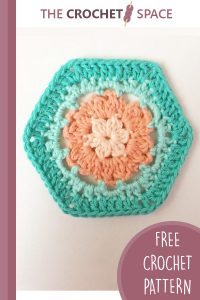 crocheted perfect peach square || editor