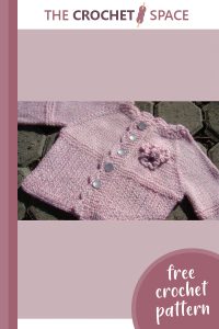 crocheted pretty baby cardigan || editor