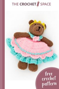 crocheted princess bear play set || editor