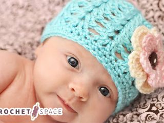 Crocheted Shell Stitch Beanie || thecrochetspace.com