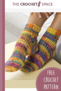 crocheted socks with heart and sole || editor