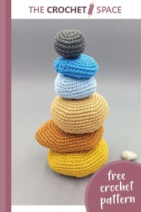 crocheted spiritual balanced cairn || editor