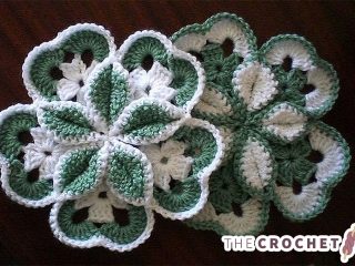 Crocheted Starburst Hotpad || thecrochetspace.com