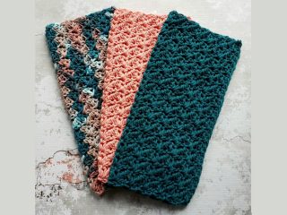 Crocheted Straight Edge Washcloths