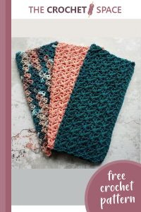 crocheted straight edge washcloths || editor