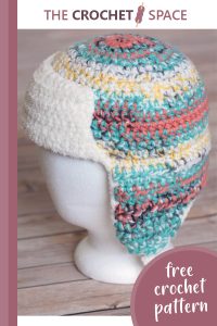 crocheted trapper ted hat || editor
