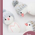 crocheted winter snowman friends || editor