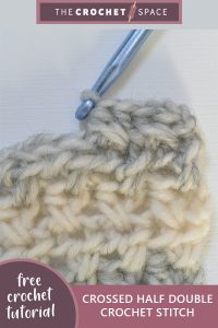 crossed half-double-crochet-stitch || editor