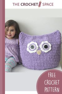 cuddly crochet owl pillow || editor
