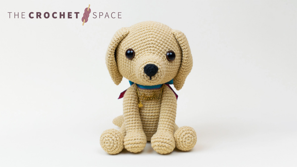 cute crocheted lucky puppy || editor