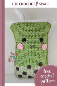 cute milkshake crocheted cuddler || editor