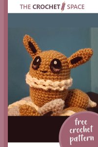 cutesy crocheted eevee toy || editor