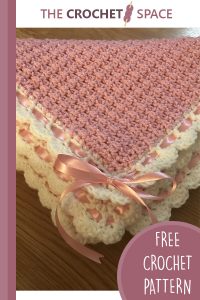 dainty crocheted textured baby blanket || editor